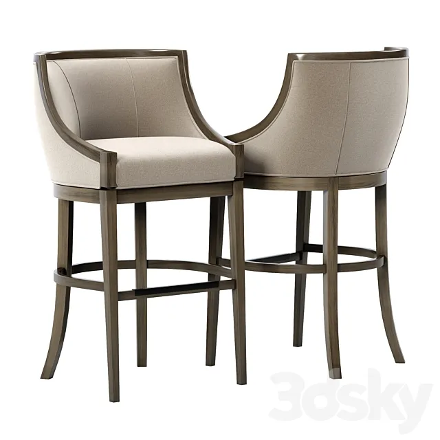 MS Baden Memory Swivel Bar Stool 3D Model