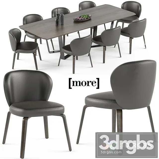 Mudi Chair Pero Table 3D Model Free