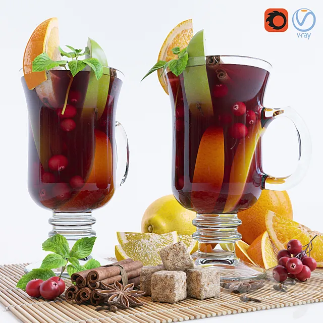 Mulled wine 3D Model