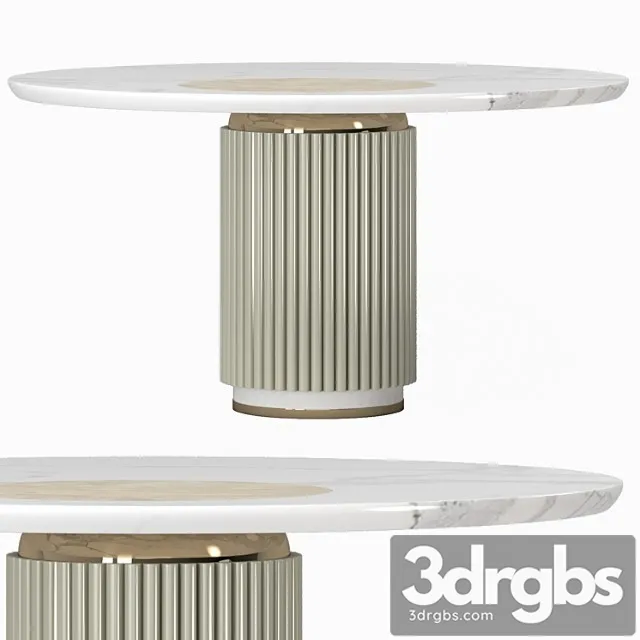 Mulligan Dining Table 3D Model Free