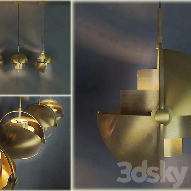 Multi-lite by Louis Weisdorf _ Lyfa Denmark 3D Model