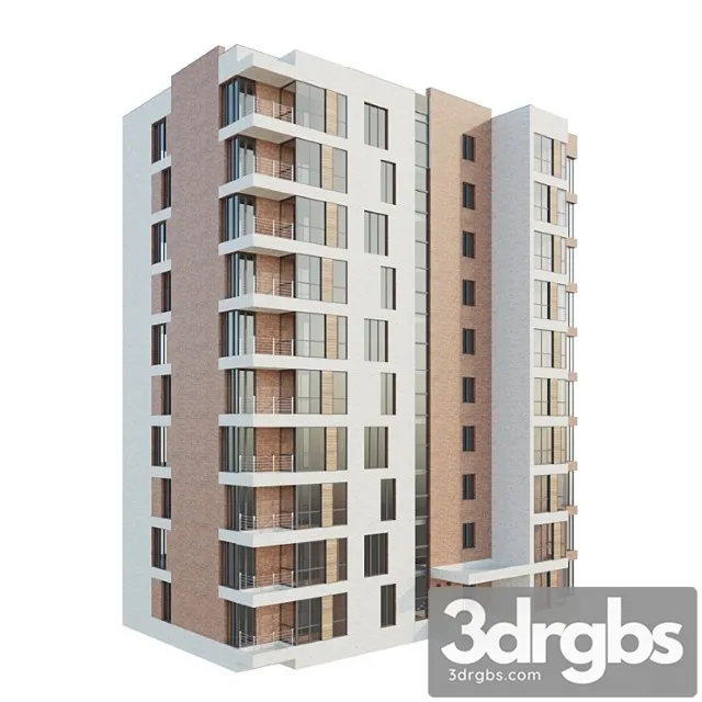 Multi Storey Residential Building 1 3D Model Free