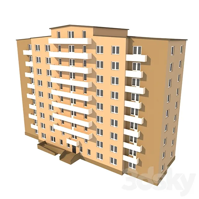 Multi-storey residential building Free Download