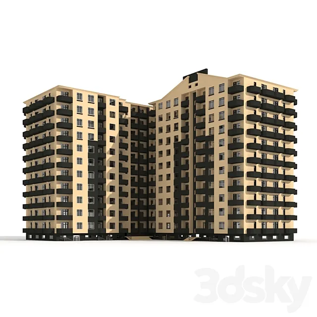 Multi-storey residential building Free Download