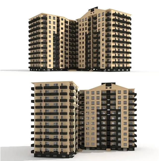 Multi-storey residential building Free Download