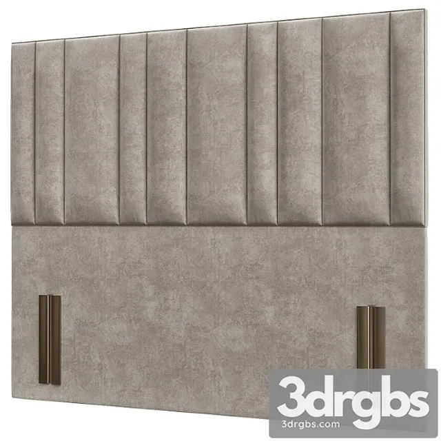 Multi-tubes upholstered headboard 3D Model Free