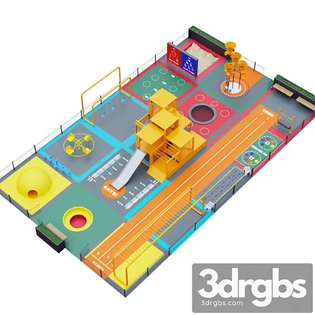 Multifunctional Playground 3D Model Free