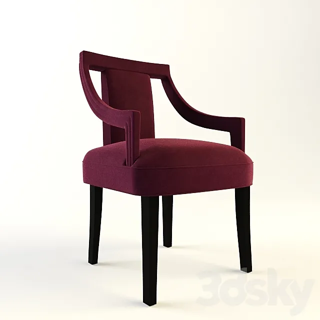 MUNA | CORSET DINING CHAIR 3D Model