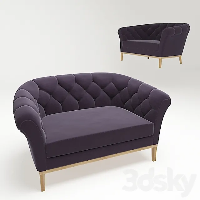 MUNNA - BE MINE SOFA 3D Model