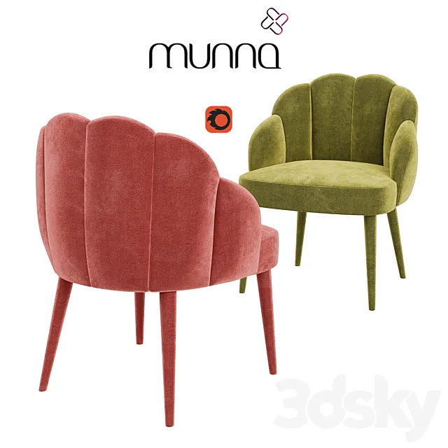 Munna Daisy Chair 3D Model