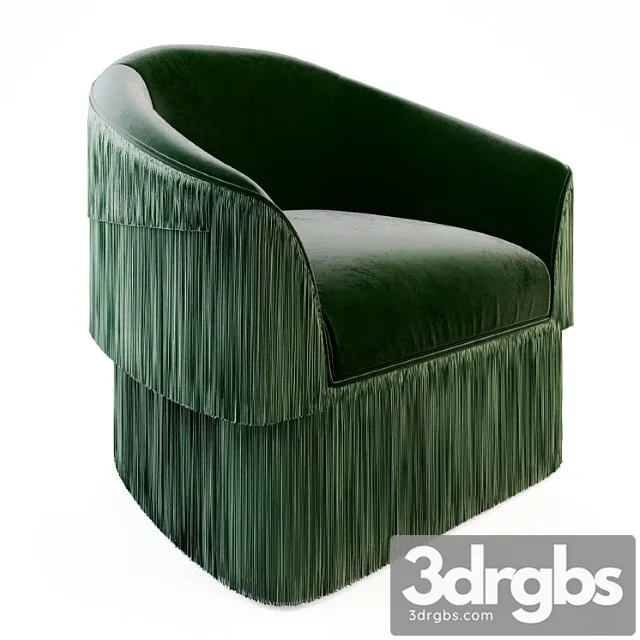 Munna fringes armchair 3D Model Free