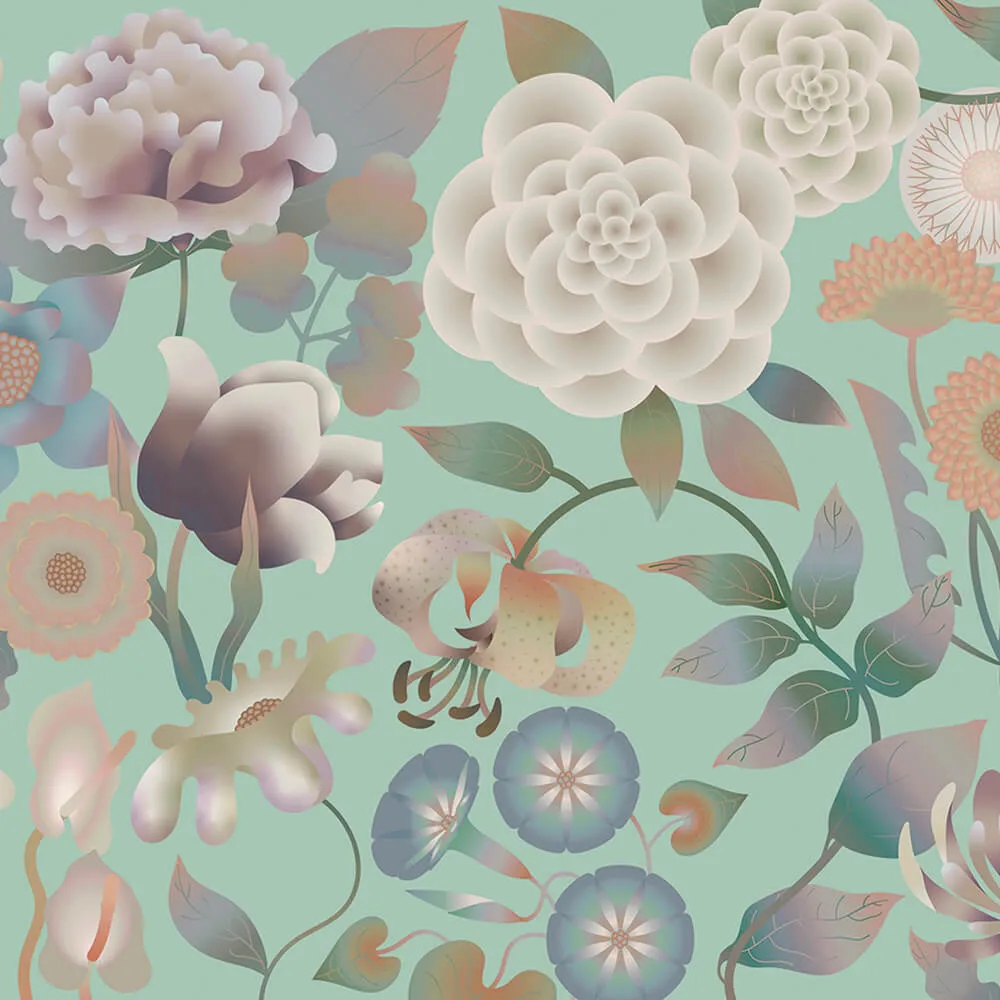Murals - Wallpaper FLORAL DREAMS 3D Model