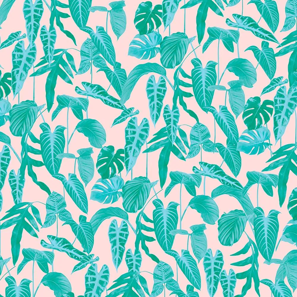 Murals - Wallpaper Tropical Neon 3D Model