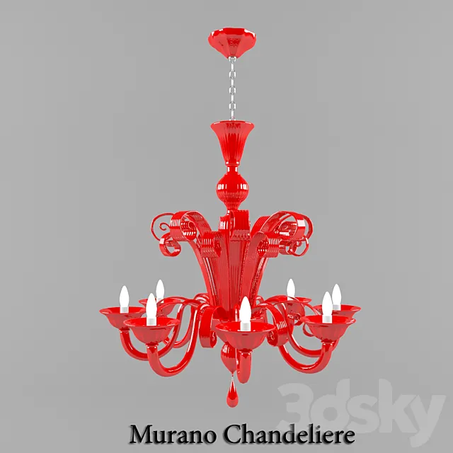 Murano Chandeliere 3D Model
