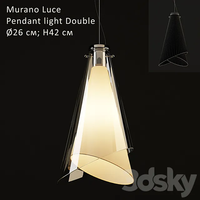 Murano Luce Pendant light Double Free Download