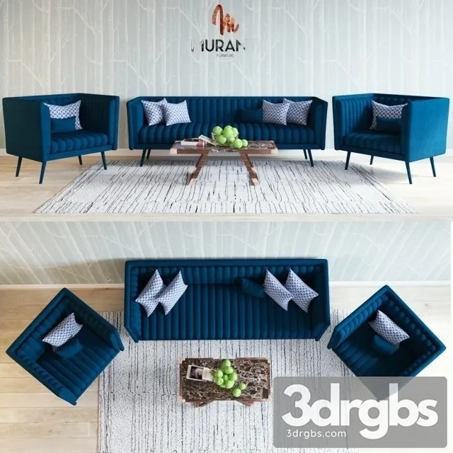 Muranti Sofa Set 3D Model Free