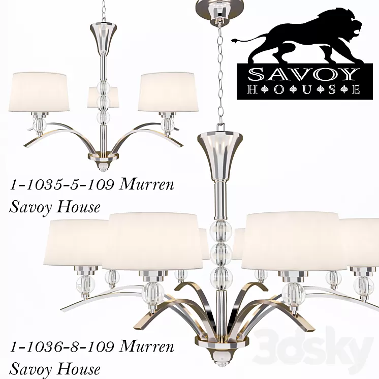 Murren Savoy House Chandeliers 3D Model