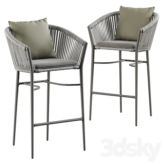 muse barstool 3D Model