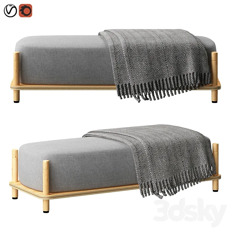 Muse pouffe 3D Model Free