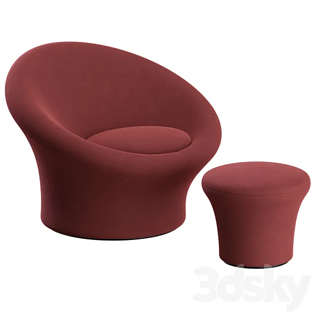 Mushroom Armchair by Artifort 3D Model