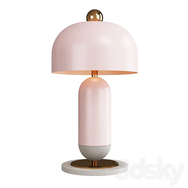 Mushroom table lamp 3D Model