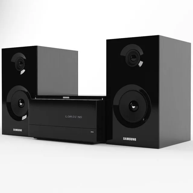 Music center Samsung MM-E430D hi fi system 3D Model