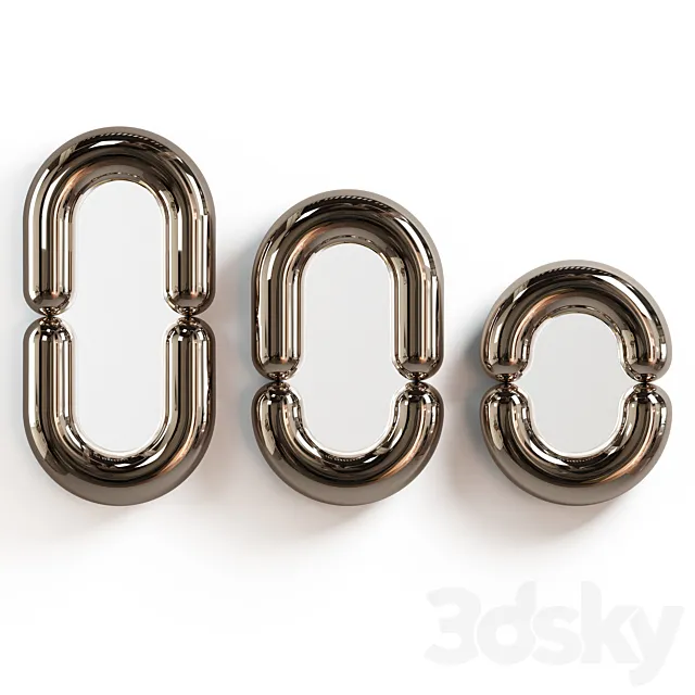 Mustache - Zodiac Mirror Platinum 3DModel