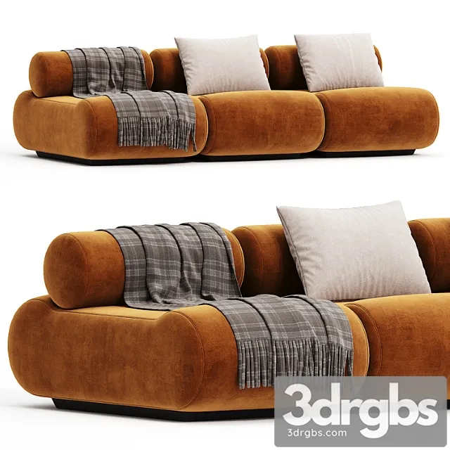 Mustard Klaus Uredat Corbi Trio Sofa for Cor 3D Model Free