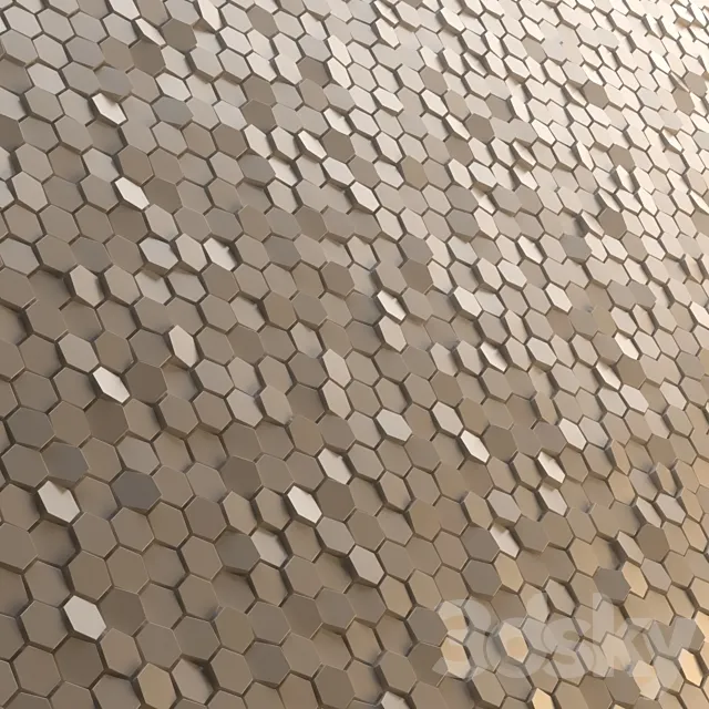 mutina decor panel honeycomb mosaics 3D Model