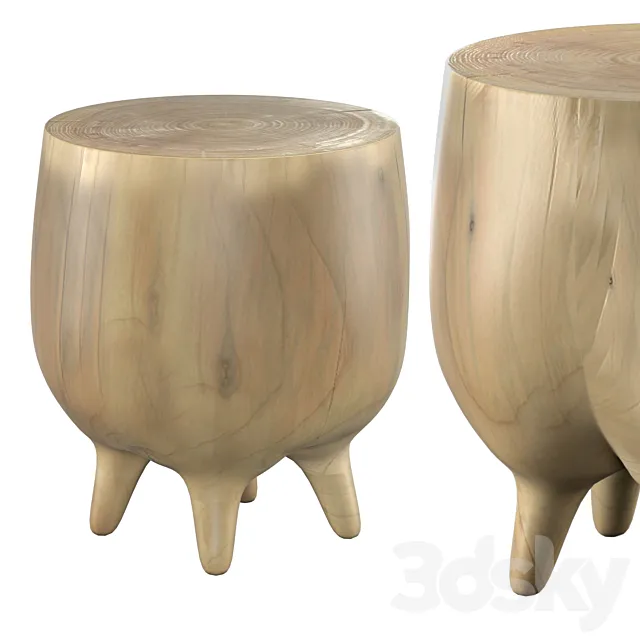 Muu stool 3D Model