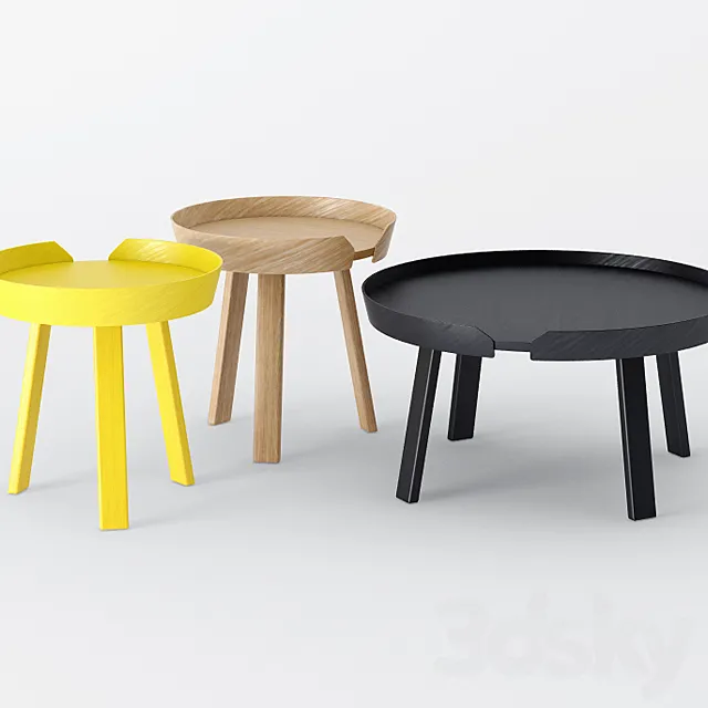 Muuto around coffee tables 3DModel