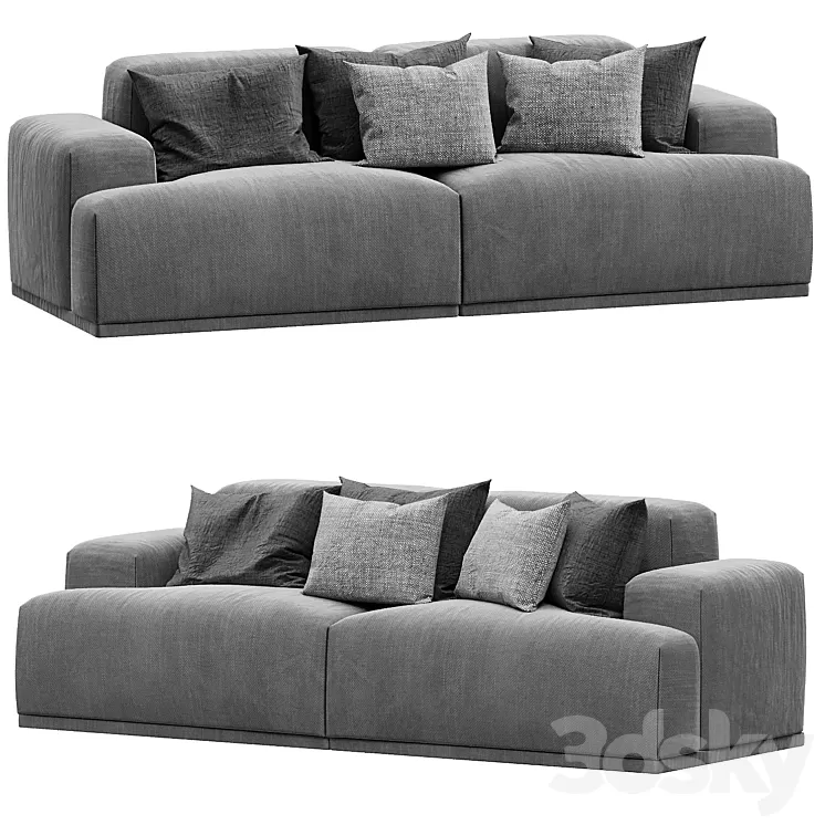 Muuto Connect Sofa Lounge by Anderssen 3D Model Free