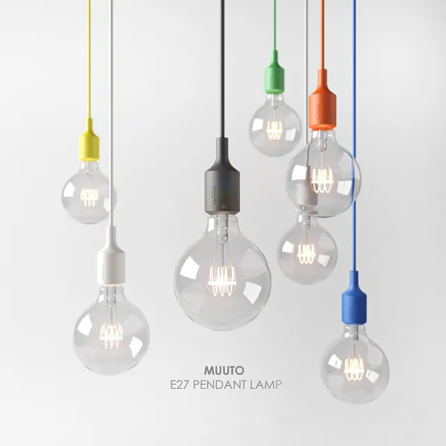 MUUTO. E27 Pendant Lamp 3DModel