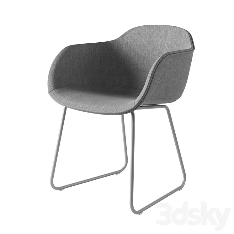 Muuto Fiber Armchair 3D Model