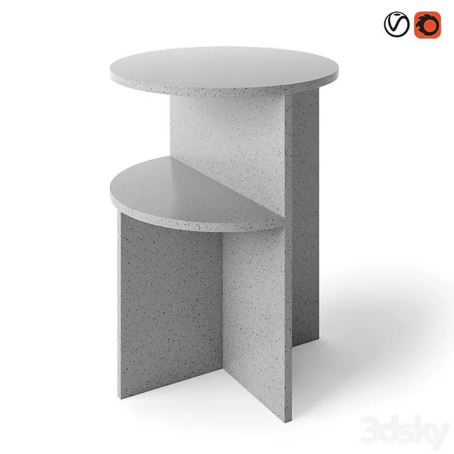 Muuto Halves Side Table 3D Model