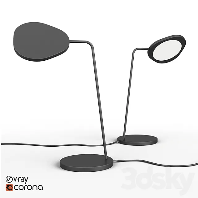 Muuto leaf table lamp 3DModel