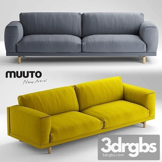 Muuto Rest Seater 3D Model Free