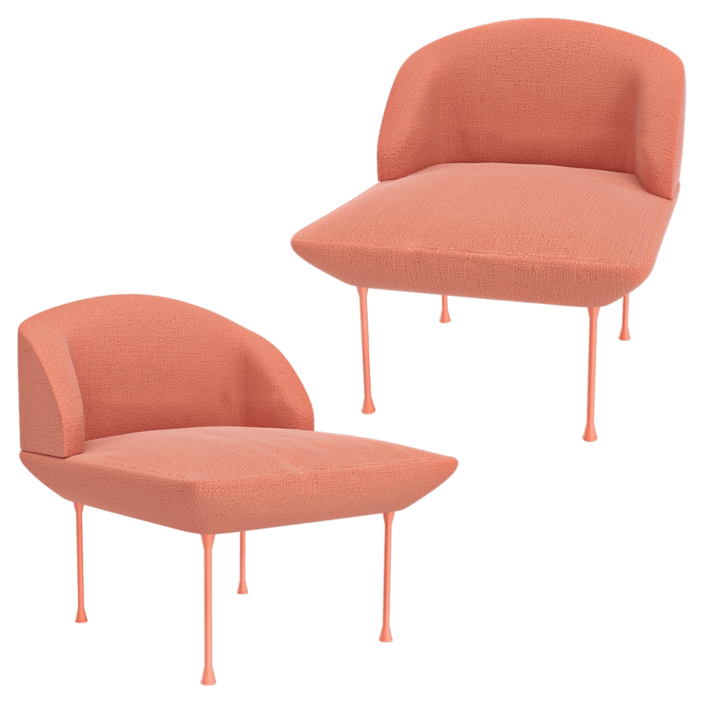 Muuto - Sofa Oslo 1 seater 3D Model