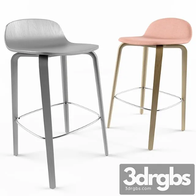 Muuto. visu bar stool. 2 3D Model Free