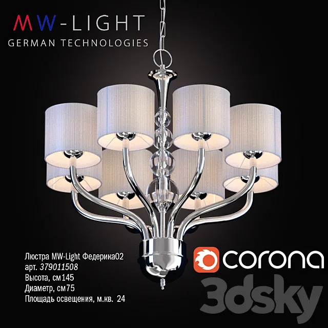 MW-Light Chandelier Federica 02 379011508 3DModel