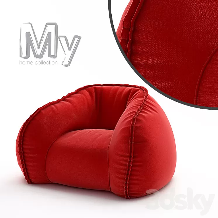 My Home Collection - Hug armchair 3D Model