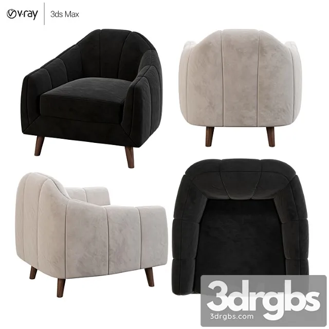 MyFurnish Inspiration Jasmine Lite Armchair 3D Model Free