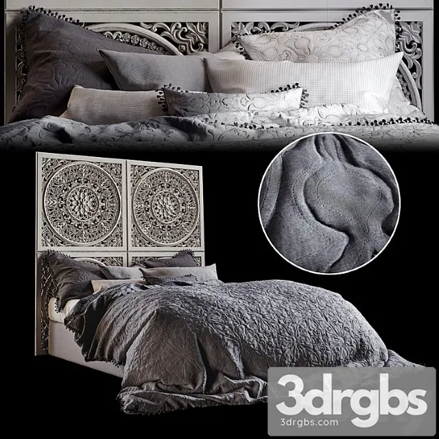 Myhouse plain comforter duvet covers 2 3D Model Free