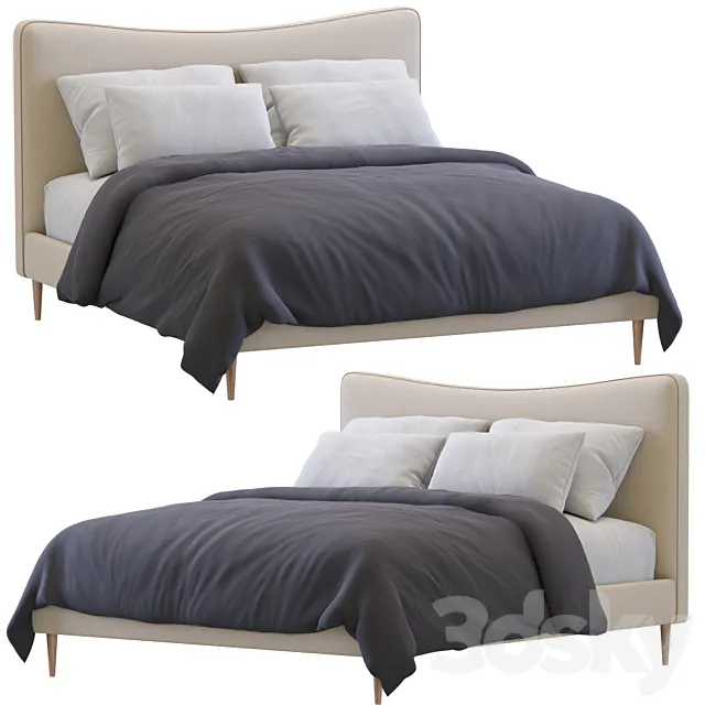 Myla Bed By West Elm 3D Model
