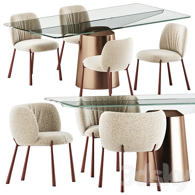 Mys Chairs and Spike Table by Midj Free Download
