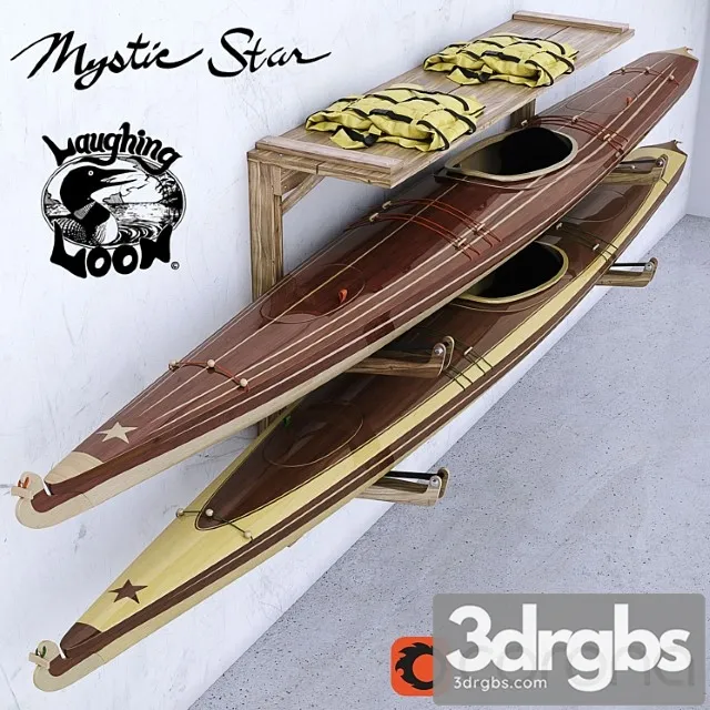 Mystic star kayak 3D Model Free