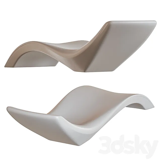 MYYOUR sun bed chaise longue CLOE 3D Model