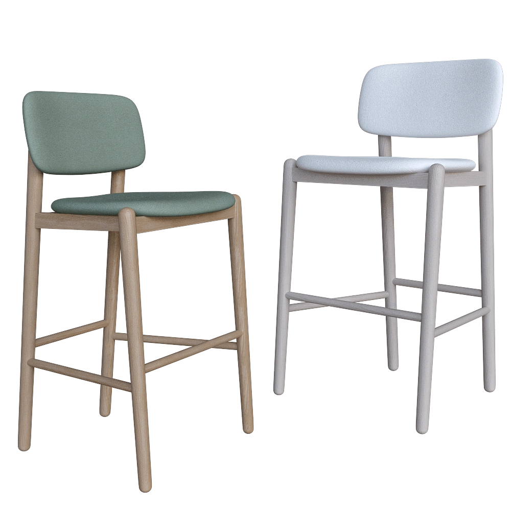 MZPA - Barstool Mild without armrests and soft back 3D Model