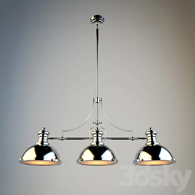 N-Light 713-03-52AC Antique Copper_713-03-12CH Polished Nickel 3D Model