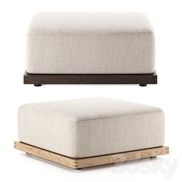 N-S02 Ottoman by Karimoku Case Study 3D Model